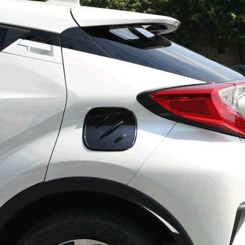 Carbon fiber color Car Fuel Oil Tank Gas Cap Cover For Toyota C-HR CHR 2016 2017 2018