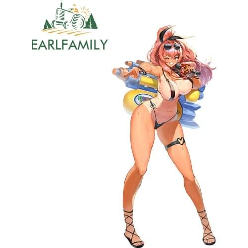 EARLFAMILY 13cm x 6.1cm for Last Origin Sexy Car Stickers and Decals Laptop JDM ATV RV Vinyl Car Wrap Vehicle Decoration