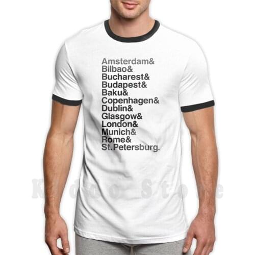 European T Shirt DIY Big Size 100% Cotton Christmas Football European Euro Europe Europe Soccer Football Cup Euro Soccer