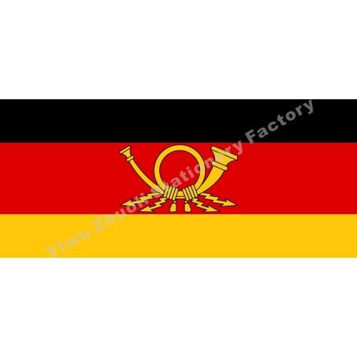 Germany post 1955 Flag 150X90cm (3x5FT) 120g 100D Polyester Double Stitched High Quality Banner Free Shipping