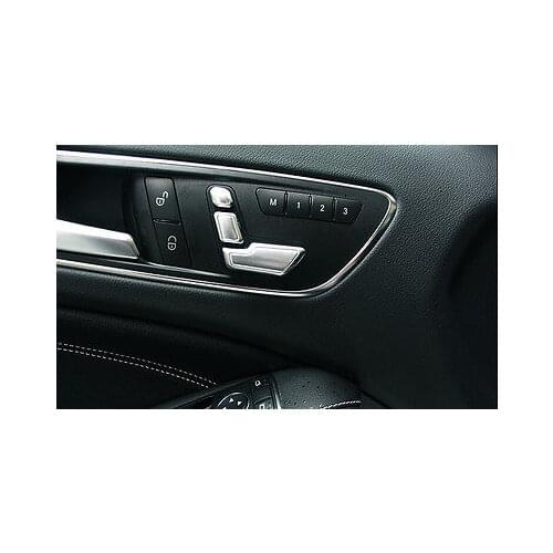 Chrome Seat Height Switch Button Cover for Benz GLA X156/CLA W117 /glk 2015-2013