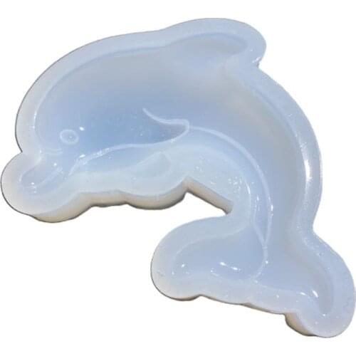 Crystal Epoxy Resin Mold Dolphin Pendant Casting Silicone Mould DIY Crafts Jewellry Making Tools