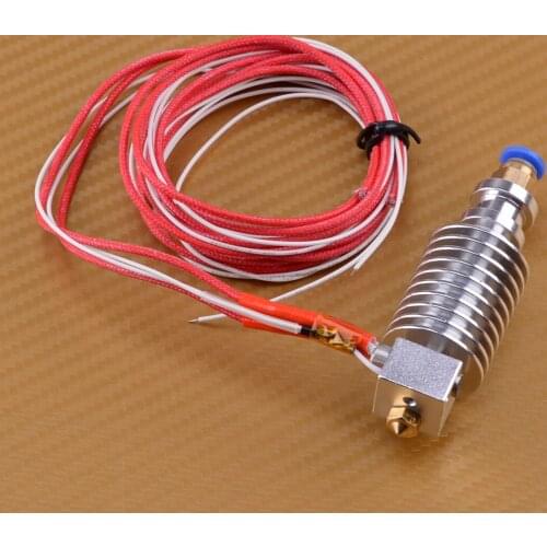 LETAOSK 3D Printer Extruder Straight-type V5 J-head 40W 12V For 1.75mm Filament Fan PTFE Tube