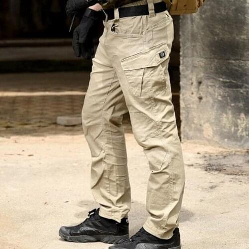 Men SWAT Combat Military Tactical Pants Men Large Multi Pocket Army Cargo Pants Casual Security Bodyguard Trouser