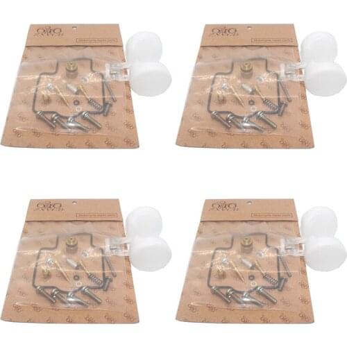 Motorcycle carburetor repair kit 4 set for ZX1100 C1-C4 ZZR1100 D1-D5 1991-1997 ZX 1100 ZZR oil cup float
