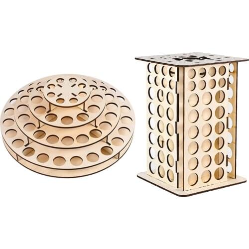 Wall mounted Paint Rack holds 65/113 Holes Painting Bottle Brushes Sorage Stand