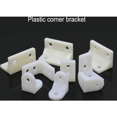 Plastic corner bracket 90 degree ;ayer supportor L-shaped corner Cupboard cabinet connection 90 angle Photo frame fastener