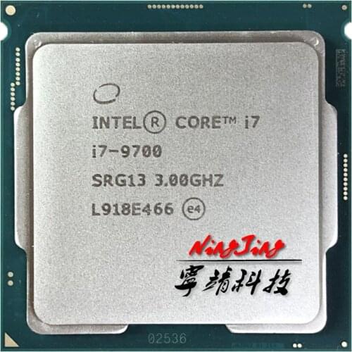 Intel Core i7-9700 i7 9700 3.0 GHz Eight-Core Eight-Thread CPU Processor 12M 65W LGA 1151