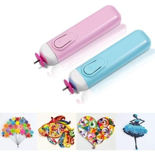 DIY Electric Quilling Rolling Paper Pens Papercraft Origami Paper Curling Tool