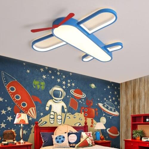 Airplane Light For Kids Room Bedroom Ceiling Light Baby Boy Children Room Ceiling Light Lighting Fixture Child Room Ceiling Lamp