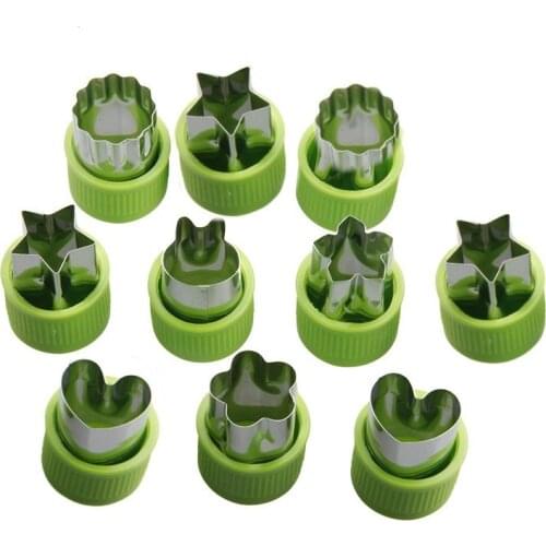 Star Heart Shape Vegetables Cutter Plastic Handle 1Pcs Portable Cook Tools Stainless Steel Fruit Cutting Die Kitchen Gadgets