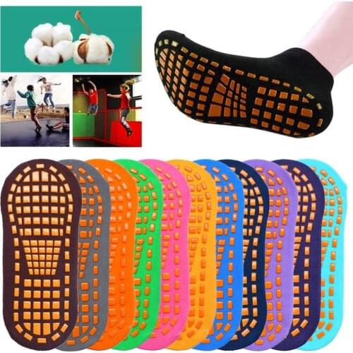 Adult Anti Skid Yoga Trampoline Playground Sports Breathable Cotton Floor Socks носки