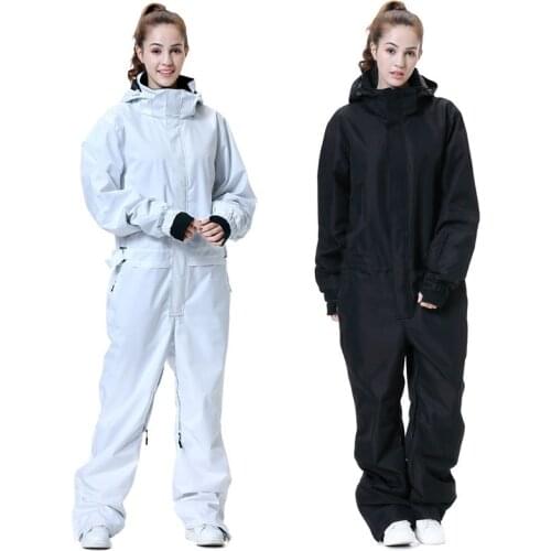 2020 Winter ski suit women suit conjoined quilted wind proof water ski coat body suit women skiing jumpsuit overall -30 degree