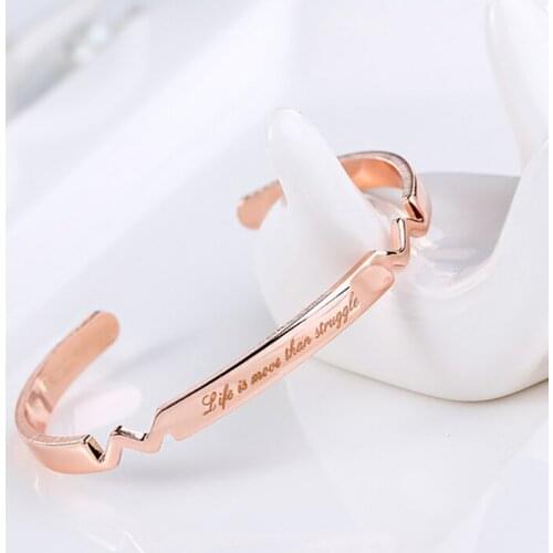 Gold Bar Custom Engraved Name Bracelet Personalized Initial Bracelets & Bangle Name Initials Womens Gifts Jewelry Qi Qi Wu