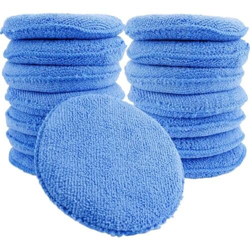 1/5pcs Microfiber Sponge For Car Cleaning Polish Pad Home Auto Accessories Car Polishing Pads Applicator Auto Care Polishing Pad