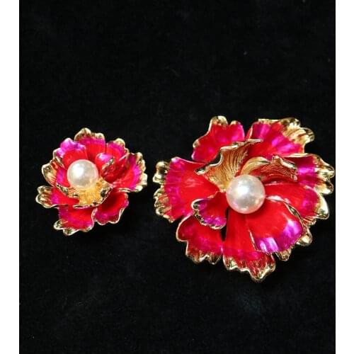 2pc DIY craft supplies for jewelry clothing hat Alloy flower craft supplies artesanato costura beads flower sewing accessories