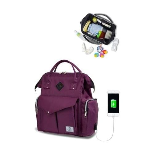 2021 Baby Tote Bag Set For Mothers Mother Baby Care and Backpack with Usb Mommy Bag Storage Organizer Changing Carriage Baby Care Travel Backpack