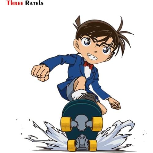 Three Ratels FC400 Anime Detective Conan Edogawaconan Kudoshinichi 3D Stickers For Car Macbook Decal