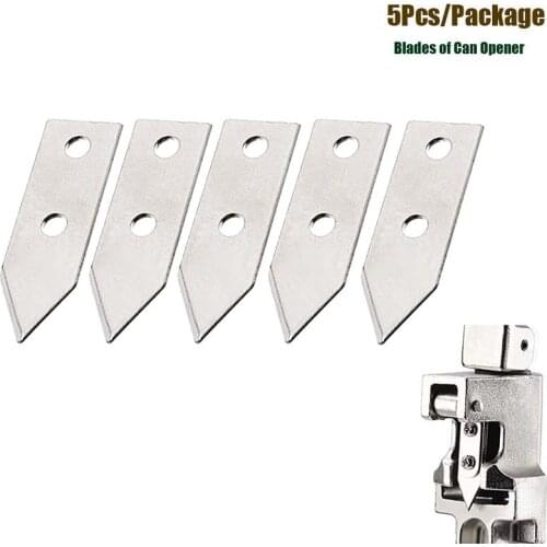 5 Pieces/Package Blades Of Can Opener Manual Can Opener Knife Smooth Edge Opening - Heavy Duty Steel Blades