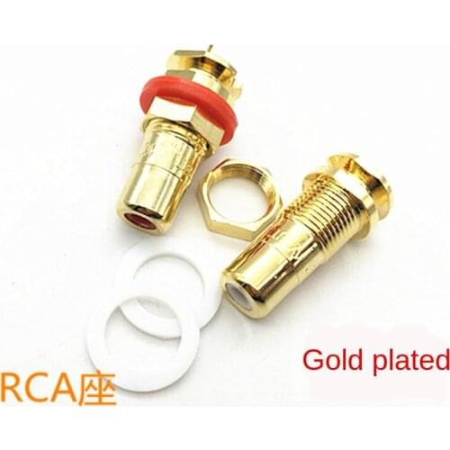 American Cmc816 Oxygen-Free Copper Gold-Plated Lotus Holder Welding RCA USB Power Amplifier Socket AV Signal USB Terminal