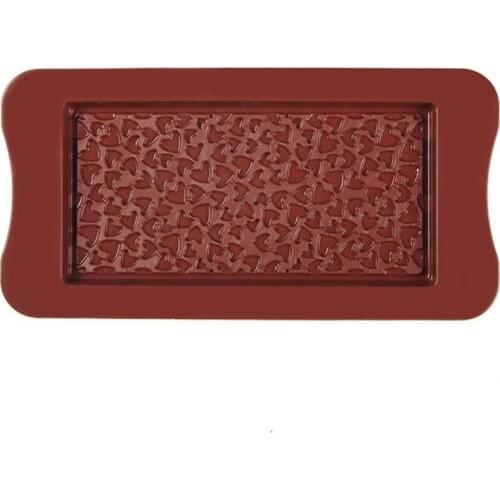 Non Stick Silicone Mold Diamond Love Heart Chocolate Cake Molds Baking Ice Fondant Sugar Tool Cake Wedding Decorating Tools