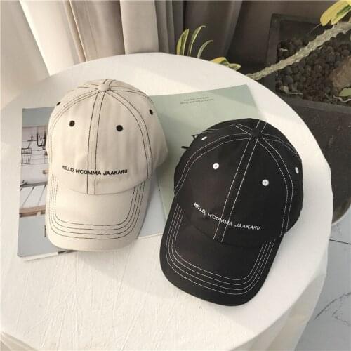 Embroidered Tide Baseball Cap Men And Women Visors Korean Version Of Wild Tide Brand Japanese Casual Fashion Simple Hip Hop Hat