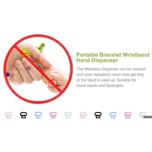 Adult Kid Liquid Wristband Hand Pumps Hand Liquid Dispensing Wrist Strap Silicone Bracelet Wristband Hand Pumps Band