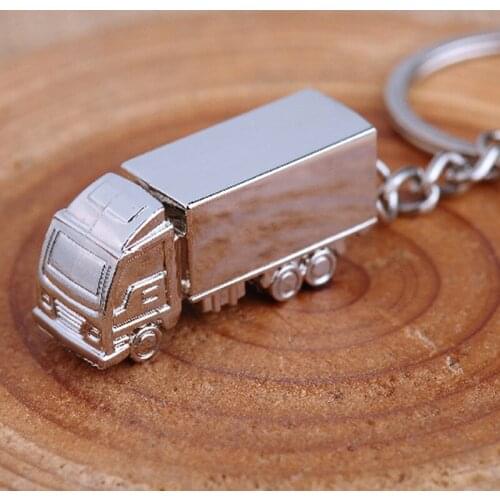 Mini Cute Metal Truck Lorry Car Key Ring Keyfob Keychain Creative Gift Lovely Keyring Auto Accessories