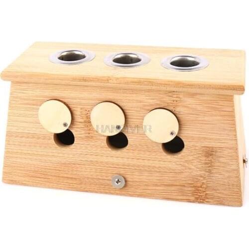 Moxibustion box Take a bit Bamboo wood home warm moxibustion tool Moxibustion can treat gynecological