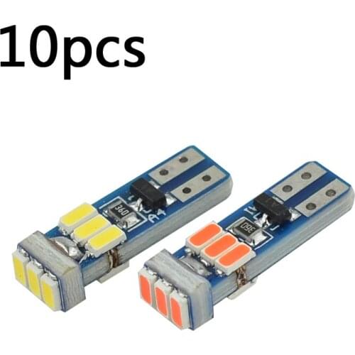 10PCS T5 Led W3W Meter Bulb Instrument Dash Lights 73 74 17 27 Auto Interior Neo Wedge Dashboard Dash Side Lamp Signal Bulb 12v