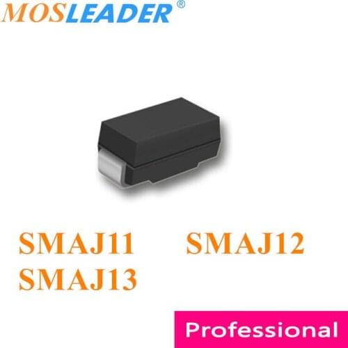 Mosleader 1800pcs SMAJ11 SMAJ12 SMAJ13 SMA DO214AC Chinese TVS SMAJ11A SMAJ12A SMAJ13A SMAJ11CA SMAJ12CA SMAJ13CA