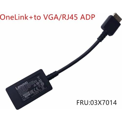 New For ThinkPad 13 Yoga 460 260 X1 Carbon 4th Gen X1 Yoga 1st Gen P40 Yoga 14 13 Gen 2 OneLink+to VGA / RJ45 ADP 03X7014