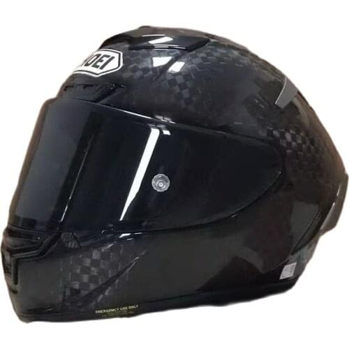 Full Face Motorrad helm X14 schwarz CARBON FASER material Helm Reiten Motocross Racing Motorrad Helm
