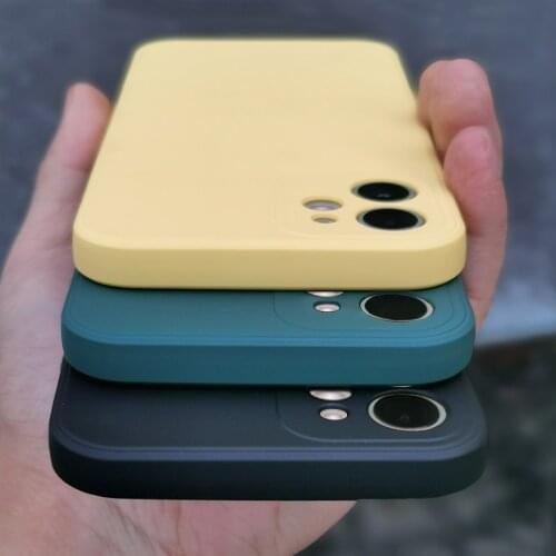 Shockproof Silicone coque For iPhone 11 Pro Max For iphone 12 Mini 11 Pro Max 7 8 Plus XS X XR 6 6S SE 2020 Phone Case Thin Soft