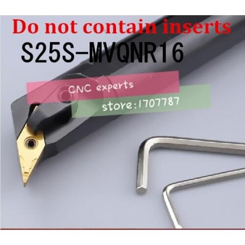 S25S-MVQNR16 25mm Lathe Cutting Tools CNC Turning Tool Lathe Machine Tools Internal Metal Lathe Tool Boring Bar Type MVQNR/L