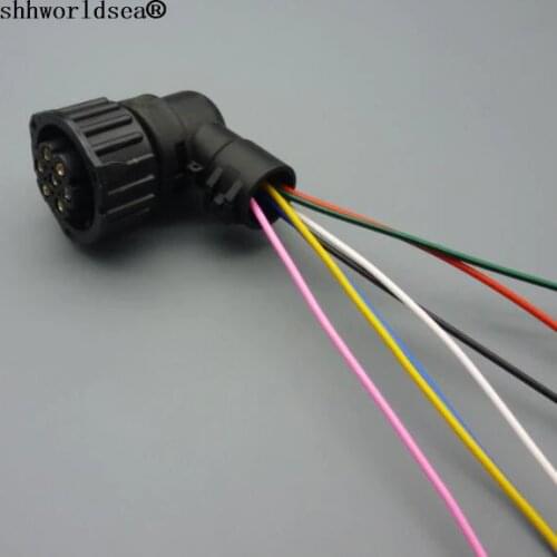 Shhworldsea 1pcs 7pin round Pressure sensor plug car oil exploration railway connector 968421-1