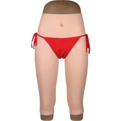 Calf-length Silicone Panty Realistic Full Silicone Fake Vagina Panty Crossdresser Transgender Cosplay Transvestite Dragqueen 1G