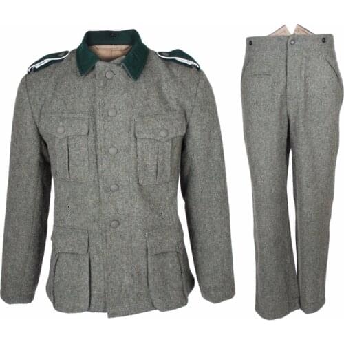 WWII GERMAN ARMY 1936 M36 EM WOOL FIELD UNIFORM TUNIC & TROUSERS WW2 Military Uniform War Reenactments