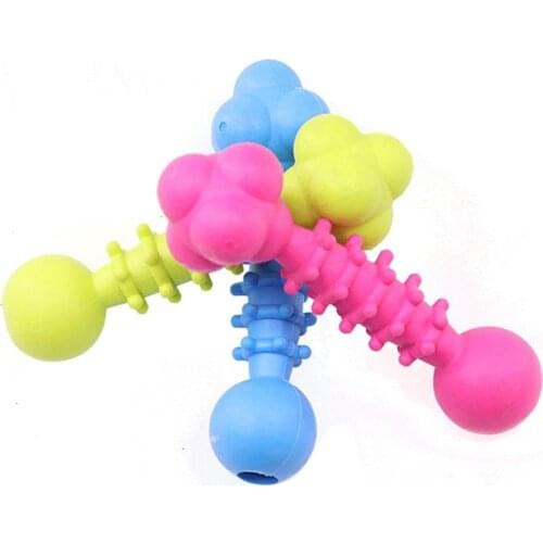 Funny Games TPR Pet Toys Chew Dog Toys Teddy Puppy No Poison Health Chew Interactive Rubber Pacifier Bones Molar Clean The Teeth