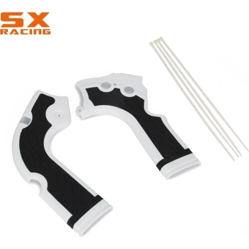 White Black Guard Frame Plastic Cover Protector For HONDA CRF250R CRF 250R 2014 2015 2016 CRF450R CRF 450R 2013 2014 2015 2016