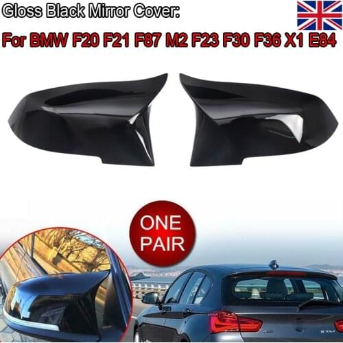 MagicKit 2x Glossy Wing Mirror Cover Caps For BMW F20 F21 F22 F30 F31 F32 F36 X1 E84 F87