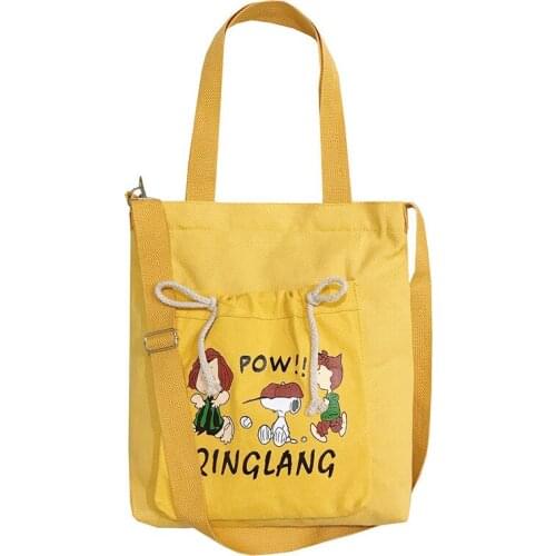 Womens Canvas Messenger Bag Creative Printed Shopping Bag for Women Fashion Students Makeup Tote Missed Lessons Bag