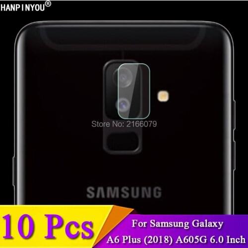 10 Pcs/Lot For Samsung Galaxy A6 Plus (2018) A605G Rear Camera Lens Protective Protector Cover Soft Tempered Glass Film Guard