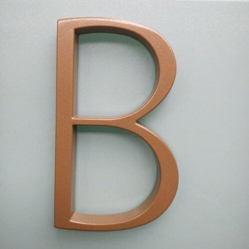 12cm Golden Floating Modern House Number Lacquered Door Home Address Numbers for House Digital Outdoor Sign Plates 5 In. #0-9