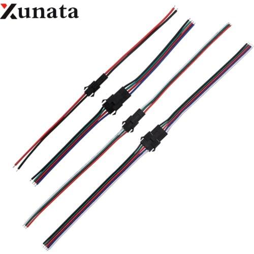 2PIN/3PIN/4PIN/5PIN Male Female Connector JST Plug Wire Cable Pigtail Plug 5/10/20/50 Pairs