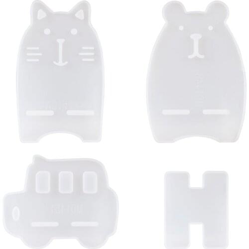 3sets/bag Cartoon Mobile Phone Holder Silicone Molds Resin Casting Molds For UV Resin Epoxy Resin Craft Making Mixed Shape