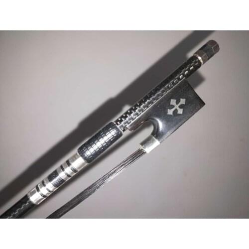 3 PCs Strong Carbon Fiber Violin bow 4/4 with black bow hair 1006