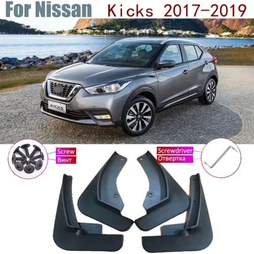 Front Rear Mud Flaps Guard Splash Flap Mudguards Accessories Car Mudflap Fender For Nissan Kicks P15 2019 2018 2017 4 PCS