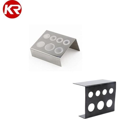 5PCS 7 Holes Stainless Steel Tattoo Ink Cup Cap Holder Stand Shelf Supply For for Permanent Makeup Eyebrow Tattoo Accessories