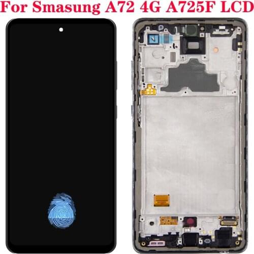 6.7" Original AMOLED For Samsung Galaxy A72 A725 A725F/DS LCD Display Touch With Frame Digitizer Screen For Samsung A72 SM-A725F